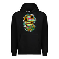 Black Coahuila State Of Mexico Map Premium Hoodie - RanaPortraitStore