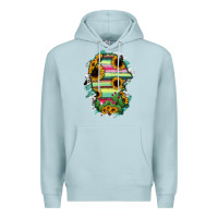 Blue Mist Coahuila State Of Mexico Map Premium Hoodie - RanaPortraitStore