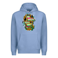 Colony Blue Coahuila State Of Mexico Map Premium Hoodie - RanaPortraitStore