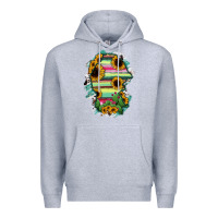 Heather Grey Coahuila State Of Mexico Map Premium Hoodie - RanaPortraitStore