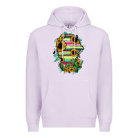 Lilac Coahuila State Of Mexico Map Premium Hoodie - RanaPortraitStore