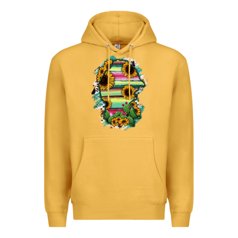 Coahuila State Of Mexico Map Premium Hoodie by RanaPortraitStore | Teevron