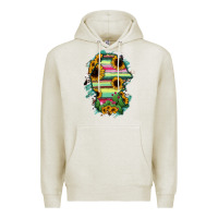 Oatmeal Heather Coahuila State Of Mexico Map Premium Hoodie - RanaPortraitStore