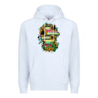 White Coahuila State Of Mexico Map Premium Hoodie - RanaPortraitStore
