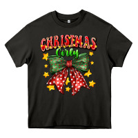 Asphalt festive holiday bow design Heavy Core Tee - CowhideDigitalArt