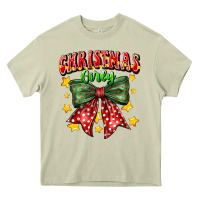 Mossy festive holiday bow design Heavy Core Tee - CowhideDigitalArt