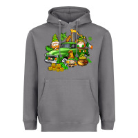 Storm st patricks gnomes  with farm truck Heavyweight Hoodie - AdoDesignShop