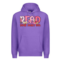 Purple read your heart out Premium Hoodie - MaliasSmallBusiness