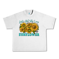 Just A Girl Who Loves Sunflower Urban Heavy Tee | Teevron
