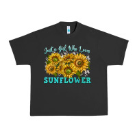 Pigment Black just a girl who loves sunflower Urban Heavy Tee - texasbilliewilder