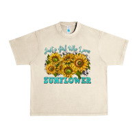Sandshell just a girl who loves sunflower Urban Heavy Tee - texasbilliewilder