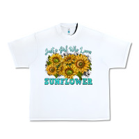 White just a girl who loves sunflower Urban Heavy Tee - texasbilliewilder