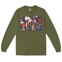 Army Green rn registered nurse billie wilder Long Sleeve Tee - texasbilliewilder