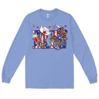 Colony Blue rn registered nurse billie wilder Long Sleeve Tee - texasbilliewilder