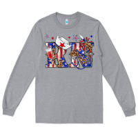 Heather Grey rn registered nurse billie wilder Long Sleeve Tee - texasbilliewilder