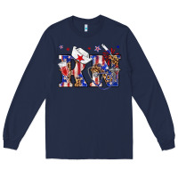 Navy rn registered nurse billie wilder Long Sleeve Tee - texasbilliewilder
