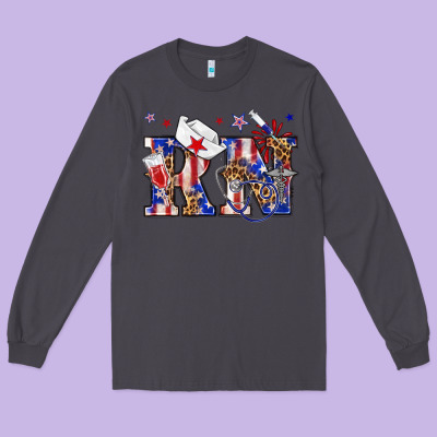 Rn Registered Nurse Billie Wilder Long Sleeve Tee Designed By Texasbilliewilder