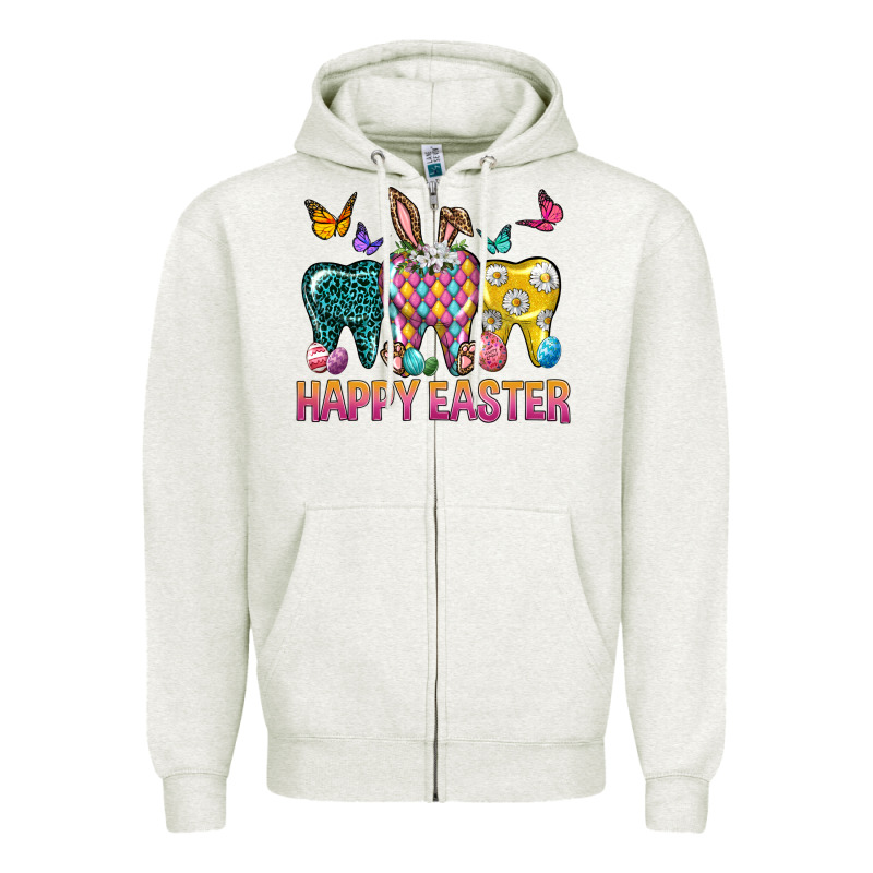 Happy Easter Dental Zipper Hoodie by Neo Western | Teevron