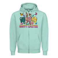Seafoam happy easter dental Zipper Hoodie - Neo Western