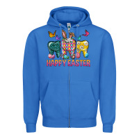 True Royal happy easter dental Zipper Hoodie - Neo Western