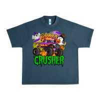 Midnight Navy spooky crusher monster truck Urban Heavy Tee - BarkalooDesign