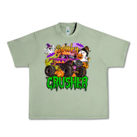 Oil Green spooky crusher monster truck Urban Heavy Tee - BarkalooDesign