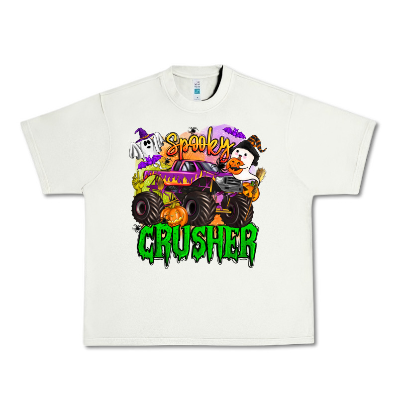 Spooky Crusher Monster Truck Urban Heavy Tee by BarkalooDesign | Teevron