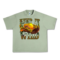 Oil Green keep it wild western Urban Heavy Tee - texasbilliewilder