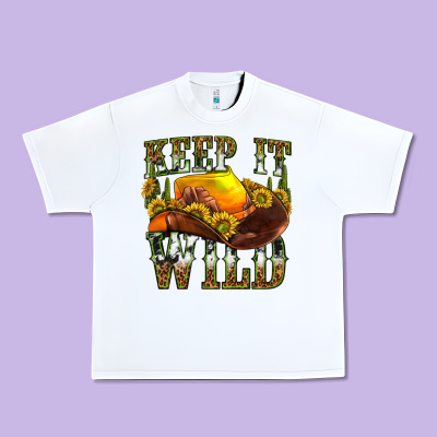 Keep It Wild Western Urban Heavy Tee Designed By Texasbilliewilder