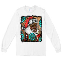 White african american santa joy Long Sleeve Tee - RanaPortraitStore