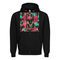 Black black sheep seamless pattern Zipper Hoodie - HRA Design Shop