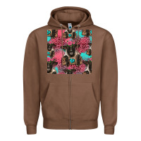 Chestnut black sheep seamless pattern Zipper Hoodie - HRA Design Shop