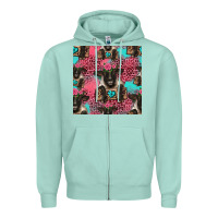 Seafoam black sheep seamless pattern Zipper Hoodie - HRA Design Shop