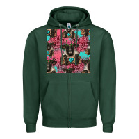 Sports Green black sheep seamless pattern Zipper Hoodie - HRA Design Shop