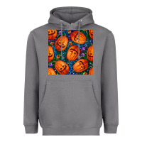 Storm halloween pumpkin and candy seamless pattern Heavyweight Hoodie - BundleAndBundleShop