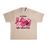 French Oak In October We Wear Pink Pumpkins Urban Heavy Tee - RanaPortraitStore