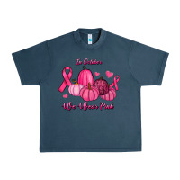 Midnight Navy In October We Wear Pink Pumpkins Urban Heavy Tee - RanaPortraitStore