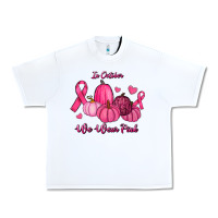In October We Wear Pink Pumpkins Urban Heavy Tee | Teevron