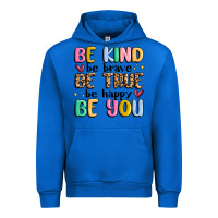 Cobalt be kind be brave be true be happy be you Urban Hoodie - MaliasSmallBusiness