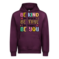 Mauve Wine be kind be brave be true be happy be you Urban Hoodie - MaliasSmallBusiness