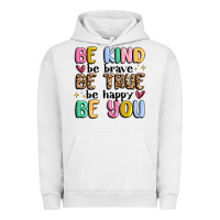 Pigment Lunar Rock be kind be brave be true be happy be you Urban Hoodie - MaliasSmallBusiness