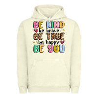 Pigment Pistachio be kind be brave be true be happy be you Urban Hoodie - MaliasSmallBusiness