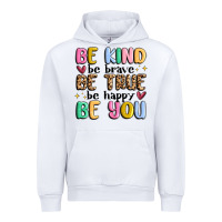 White be kind be brave be true be happy be you Urban Hoodie - MaliasSmallBusiness