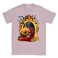 Lilac Halloween Skull Candles and Roses Classic Tee - texasbilliewilder