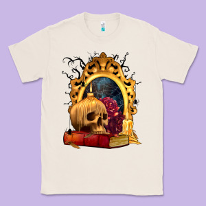 Halloween Skull Candles And Roses Classic Tee Designed By Texasbilliewilder