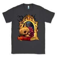 Smoke Halloween Skull Candles and Roses Classic Tee - texasbilliewilder