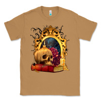 Toasted Coconut Halloween Skull Candles and Roses Classic Tee - texasbilliewilder