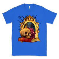 True Royal Halloween Skull Candles and Roses Classic Tee - texasbilliewilder