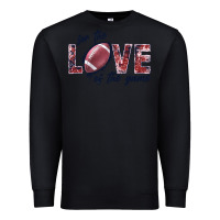 Black football love of the game Premium Sweatshirt - JahusDesignShop
