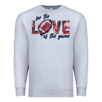 Heather Grey football love of the game Premium Sweatshirt - JahusDesignShop